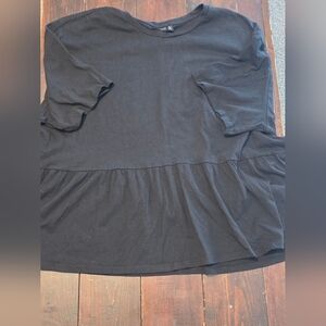 ASOS Black Peplum Top